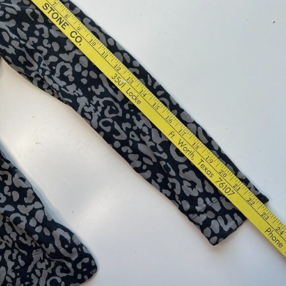 Chico's Black and Gray Animal Print Tunic - Picture 6 of 9